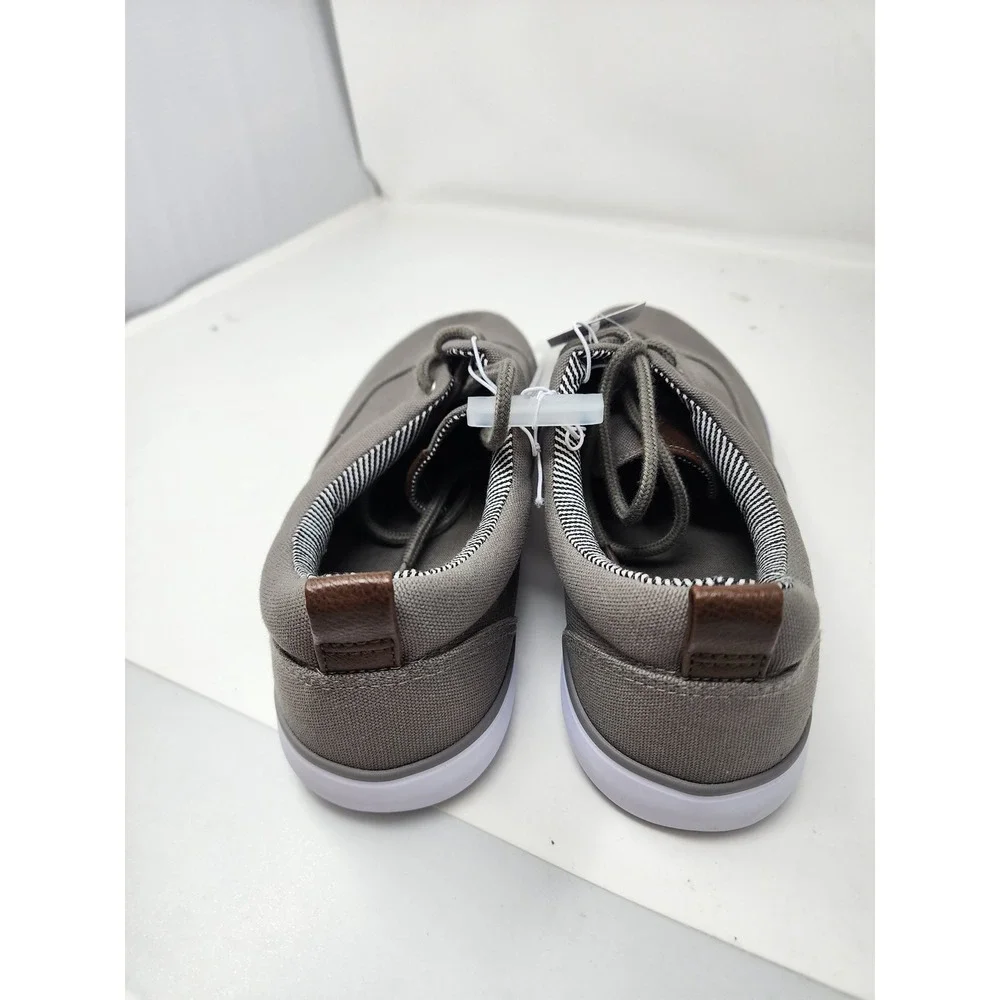 Goodfellow & Co Mens Low Top Lace Up Sneakers Gray Canvas Casual Size 10